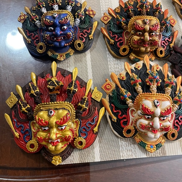 Beautiful wall hanging clay bhairab mask - Picture 8 of 16